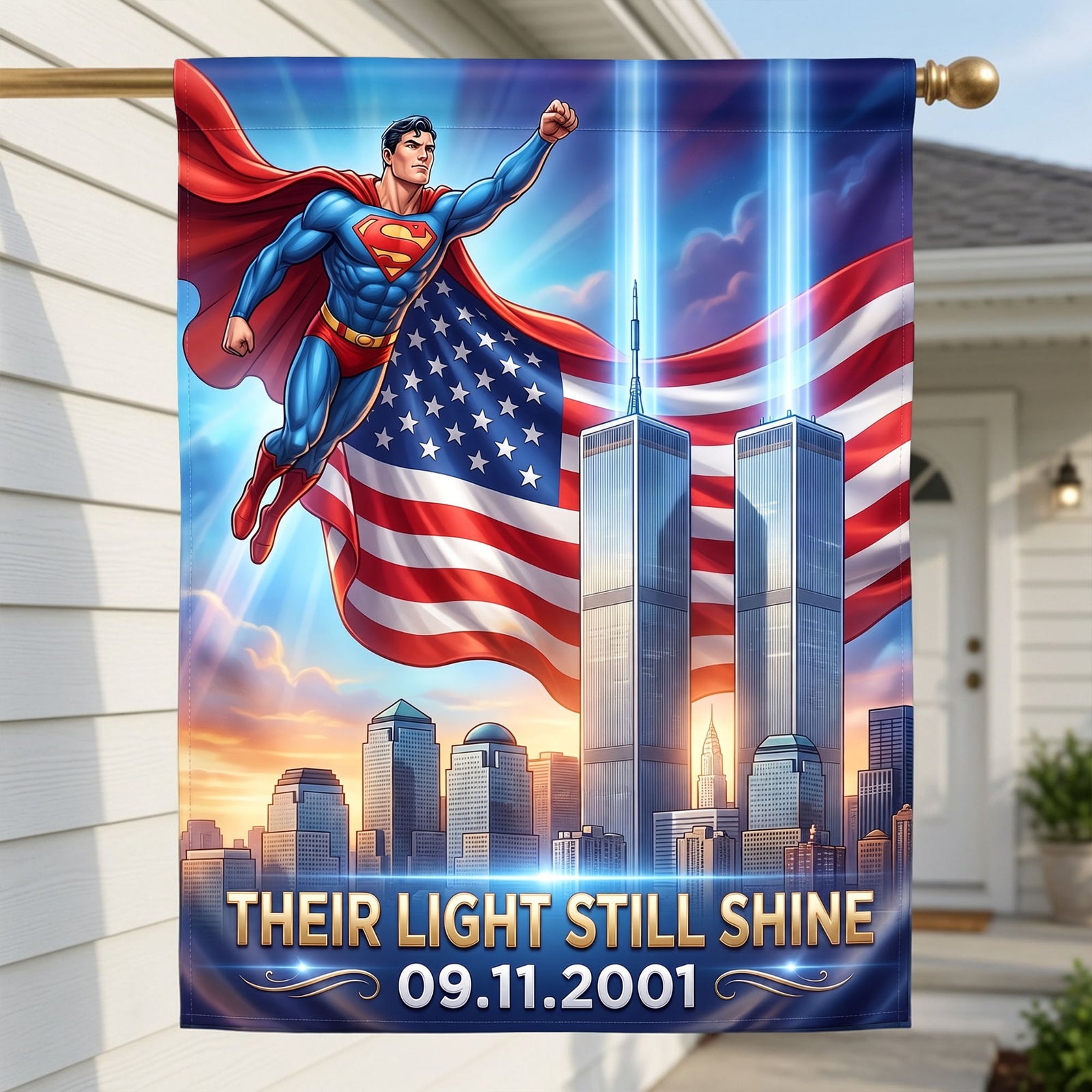 Light of Honor House Flag - Personalized Gifts For Patriots 06halu230726-Homacus