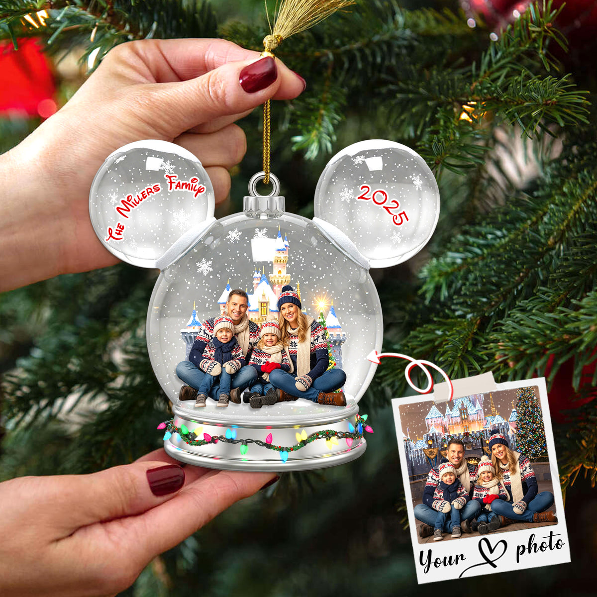 Personalized Gifts For Christmas Custom Photo Acrylic Ornament 03namg290825-Homacus