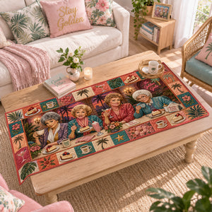 Retro Ladies Quilted Table Runner - Personalized Gifts 01nalu140826-Homacus