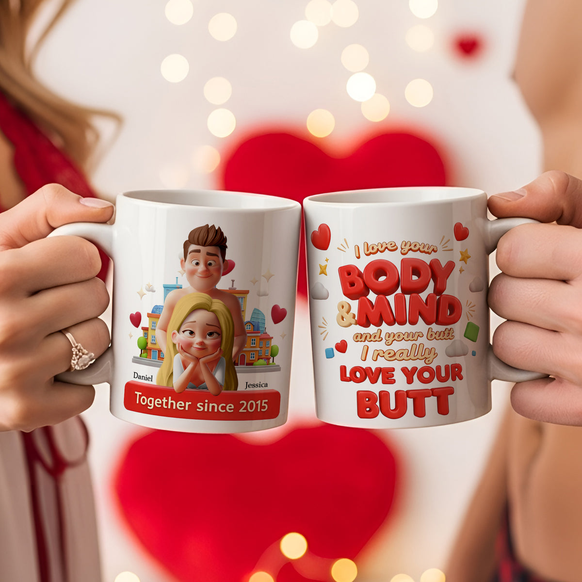 Spicy Couple Coffee Mug - Personalized Gifts For Couples 02TGLU250625-Homacus