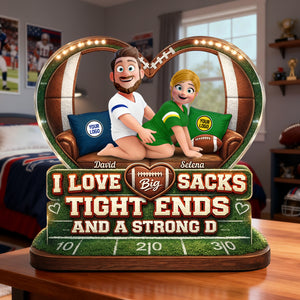 Bold Love Sporty Couple Acrylic Plaque - Personalized Gift For Sporty Couples 02HULU130126-Homacus