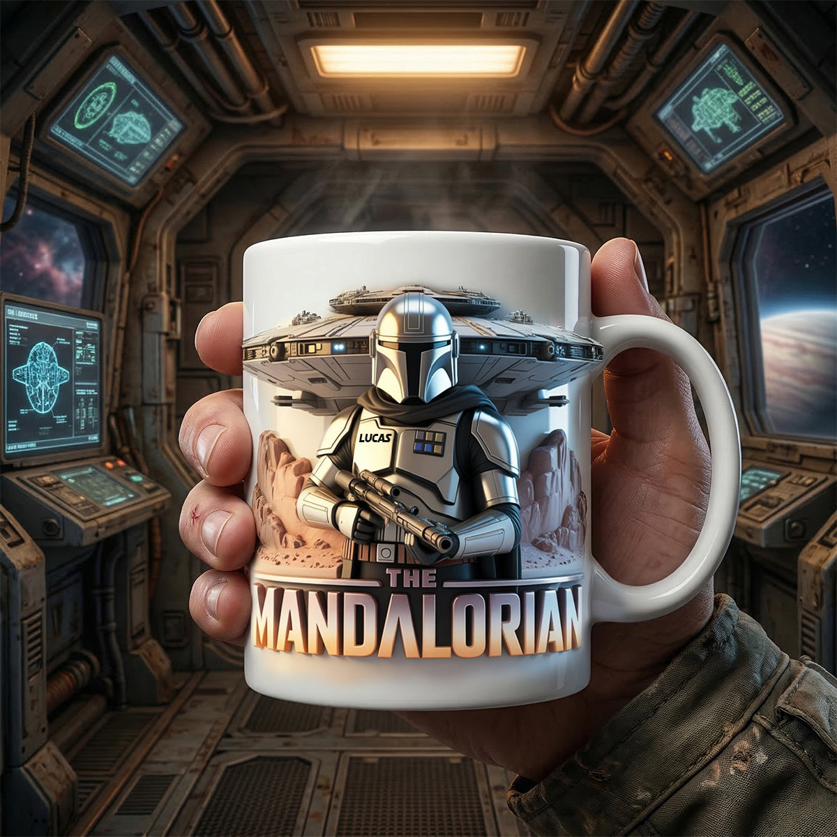 Space Warrior Coffee Mug - Personalized Gifts For Sci-Fi Lover Coffee Mug 04OHTN190326-Homacus