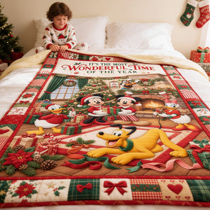 Holiday Family Blanket - Personalized Gifts For Christmas 04tydt110826