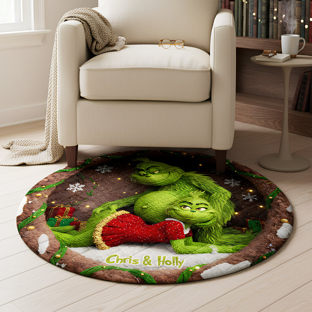 Personalized Gifts For Couple, Green Goblin Quilted Round Mat 04ohta260925-Homacus