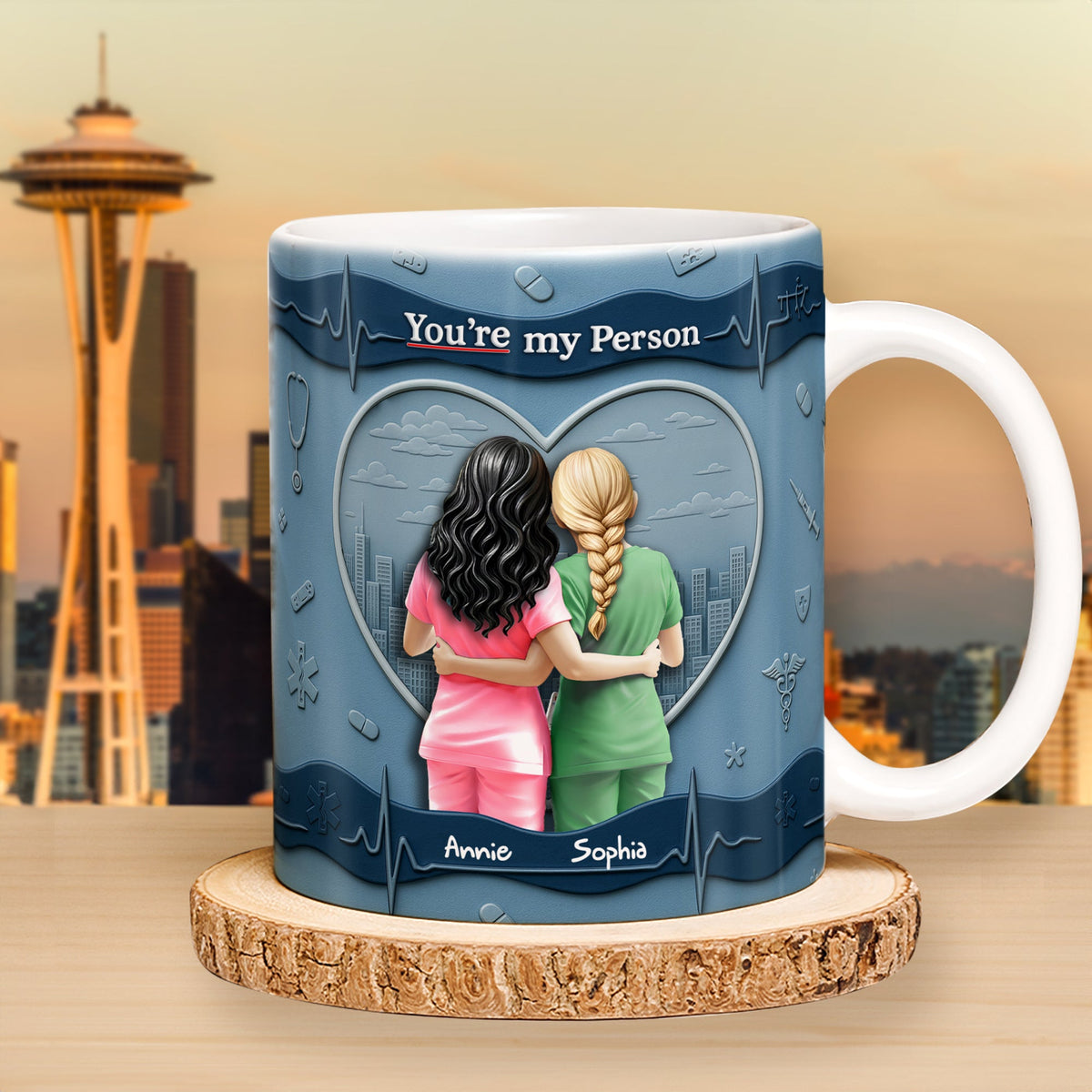 Nurse Besties Coffee Mug - Personalized Gifts For Best Friends 03QHLU290525-Homacus
