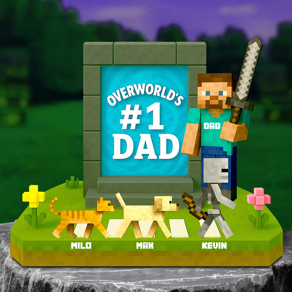 #1 Dad Acrylic Plaque - Personalized Gifts For Dad 02TGDT030525-Homacus