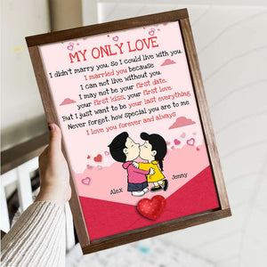 Personalized Gifts For Cartoon Lover Canvas Poster Couple Valentine 04XQMH051224HG-Homacus