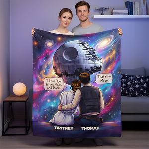 Cosmic Couple Blanket Personalized Gifts For Couple 01HUDT241125-Homacus