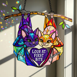 Soulmates Forever Suncatcher Ornament Personalized Gifts For Couple 01ACDT120725-Homacus