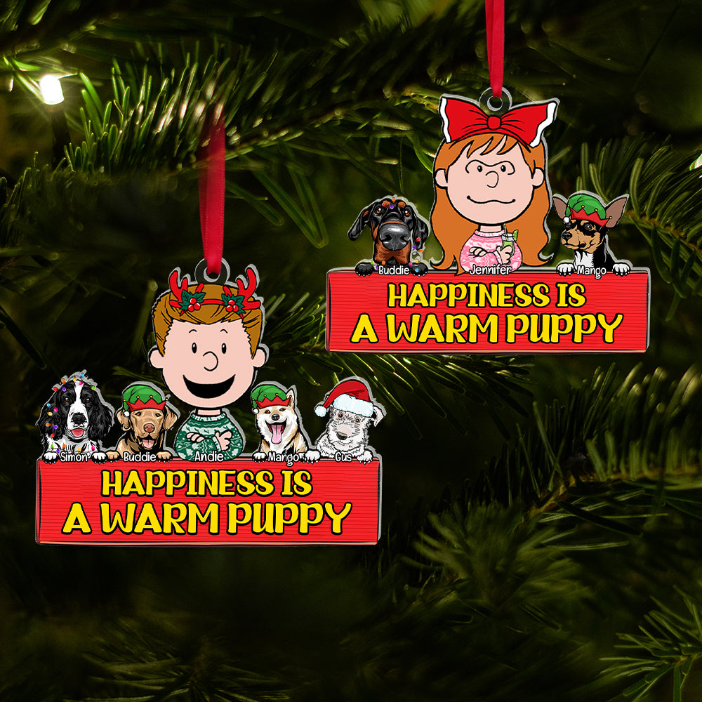 Personalized Gifts For Dog Lovers Christmas Acrylic Ornament 03OHLU271124HG-Homacus