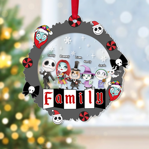 Personalized Gift For Family Ornament, Horror Christmas Family 01KAPU091124-Homacus