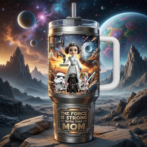 Strong Fantasy Mom 40oz Tumbler With Handle, Personalized Gifts For Mom 04qhtn160326-Homacus