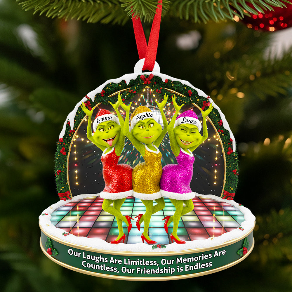 Dancing Besties Christmas Ornament - Personalized Gifts For Friends 03NADT220925-Homacus