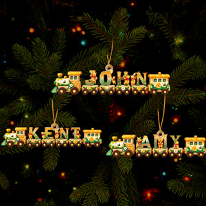 Cute Alphabet Train Christmas Acrylic Ornament - Personalized Christmas Gifts 07naqn150926