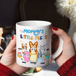 Personalized Gifts For Mom Coffee Mug 05kalu240125 Mommy's Little Peeps-Homacus