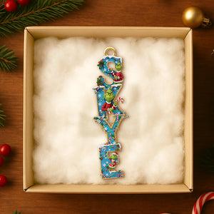 Funny Alphabet Tree Ornament Personalized Christmas Gifts 03HUDT011125-Homacus