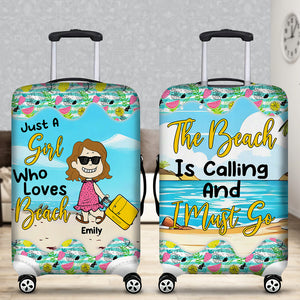 Personalized Gifts For Traveling Girl Luggage Cover 02XQMH030724HH-Homacus