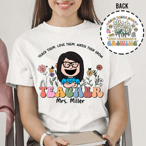 Personalized Gifts For Teacher, Positive Groovy Shirt 03QHMH090724HH-Homacus