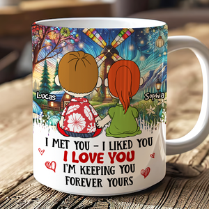 Personalized Gifts For Cartoon Lover Mug Couple Lover I Met You I Like You 06xqpu161224hg-Homacus