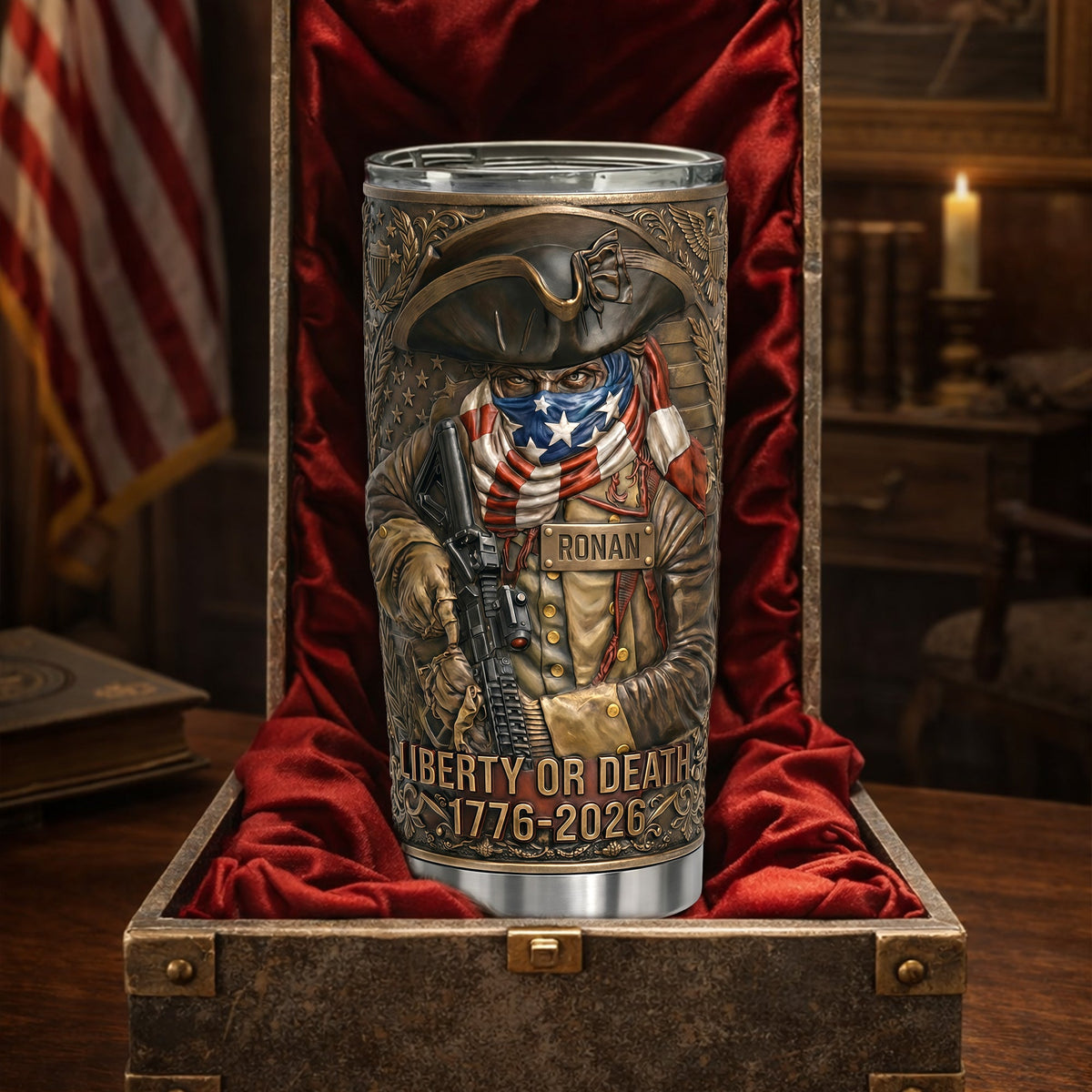 Born For Liberty 20oz Tumbler - Personalized Anniversary Gift For Patriots 02TYLU030326-Homacus