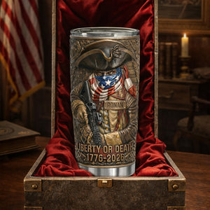 Born For Liberty 20oz Tumbler - Personalized Anniversary Gift For Patriots 02TYLU030326-Homacus