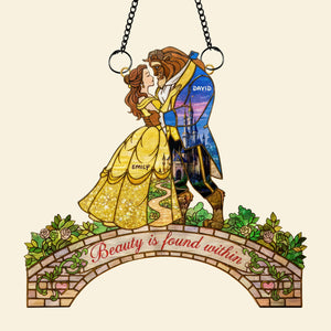 Romantic Couple Suncatcher Ornament - Personalized Gifts For Couple 04kiqn281125-Homacus