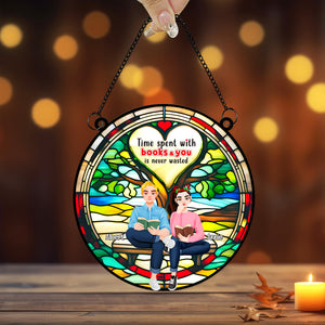 Personalized Gifts For Couple Suncatcher Ornament 01TGLU021024PA-Homacus