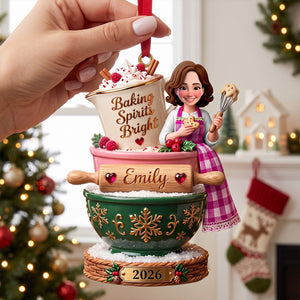 Baker’s Christmas Ornament - Personalized Gifts For Bakers 02totn250926-Homacus