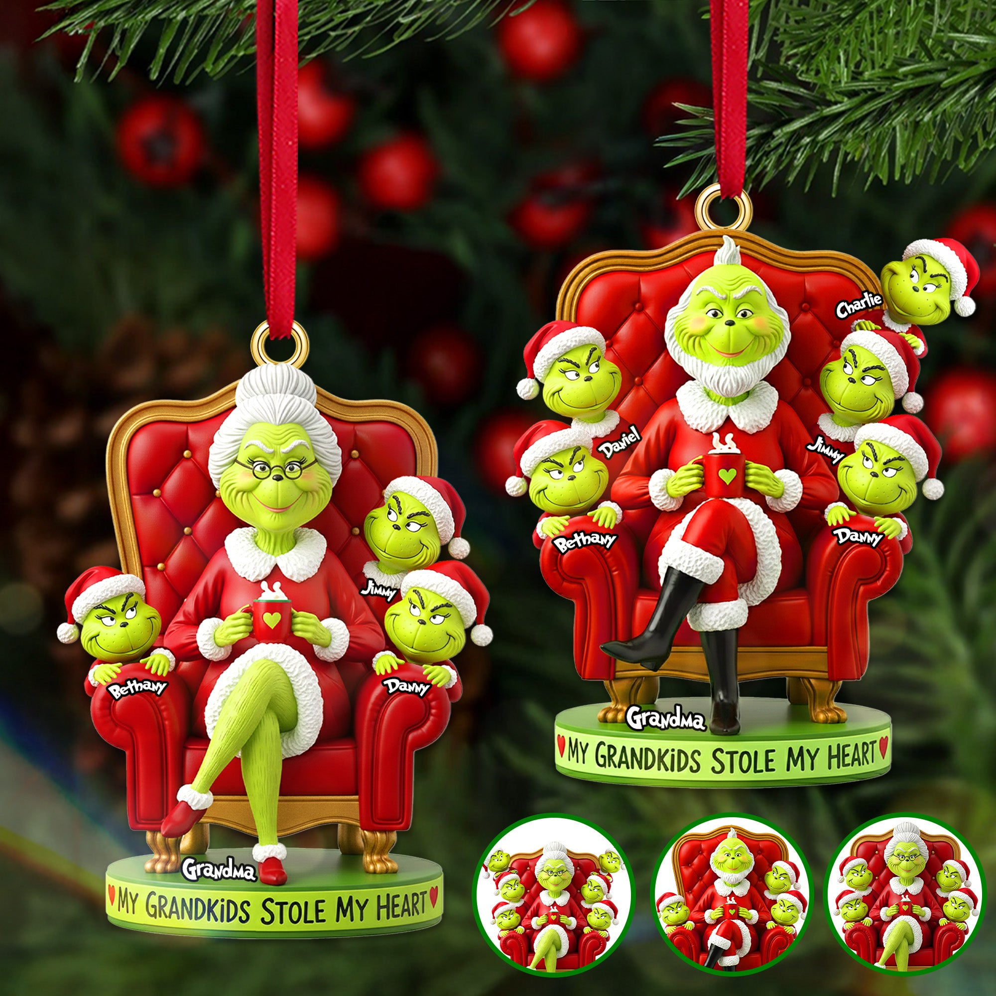 Grandparents’ Pride & Joy Ornament - Personalized Christmas Gift For Grandparents 04HUMG170925-Homacus