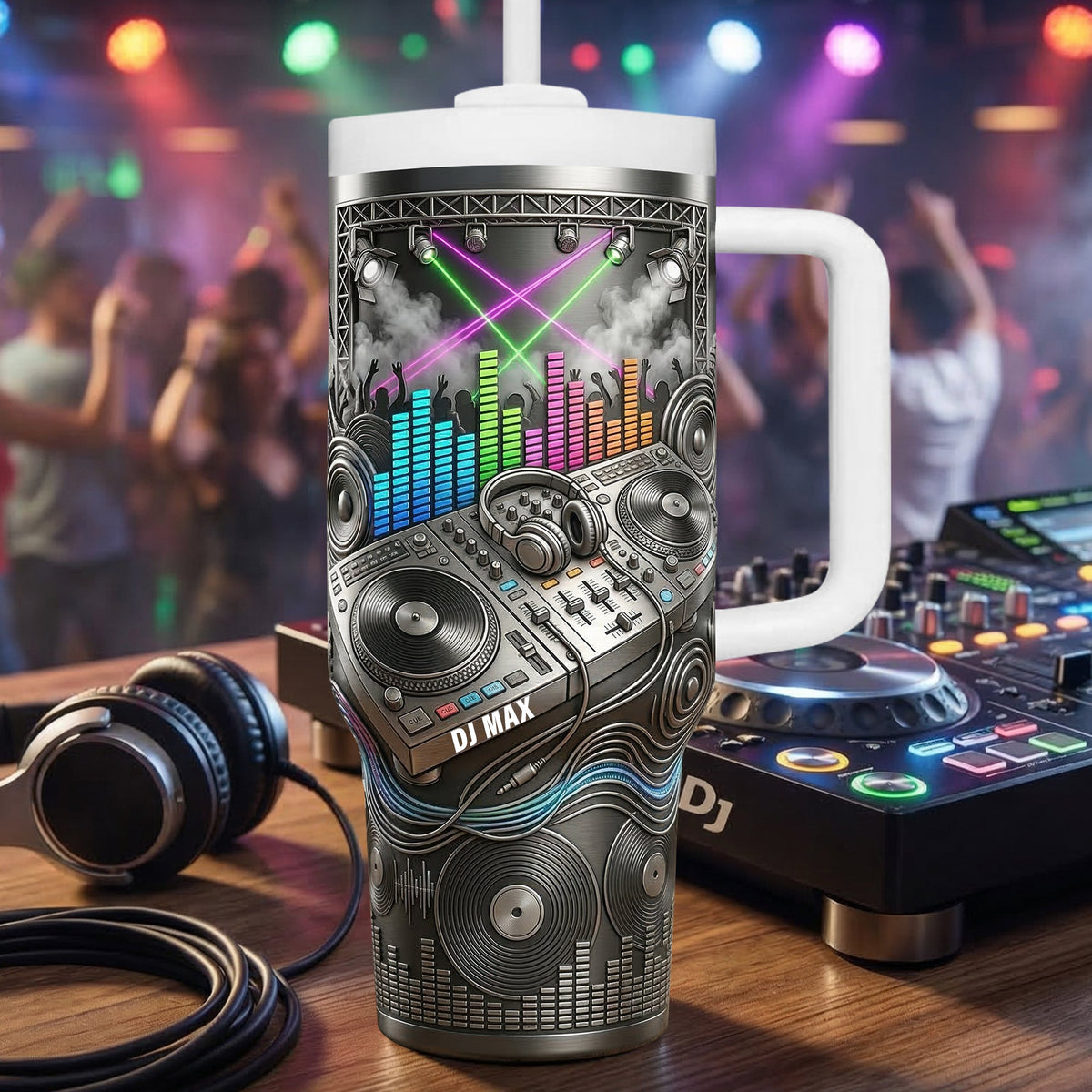 DJ Controller 40oz Tumbler - Personalized Gifts For Music Lovers 05naqn170326-Homacus