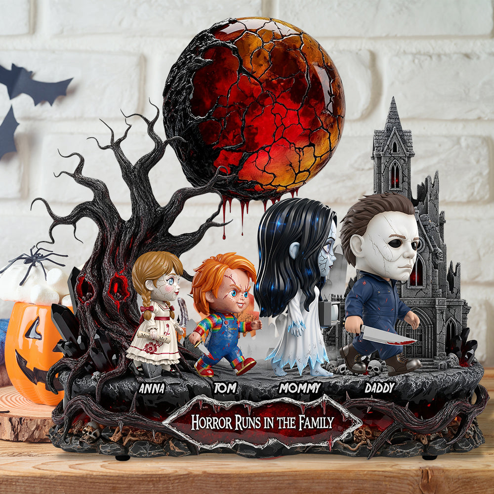 Horror Slay Family Acrylic Plaque Personalized Gifts For Family 02OHDT130625-Homacus