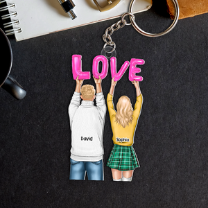 Personalized Gifts For Couple Keychain 021acpu131124-Homacus