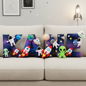 Space Alphabet Custom Shaped Pillow Personalized Gifts 01hyta151125-Homacus