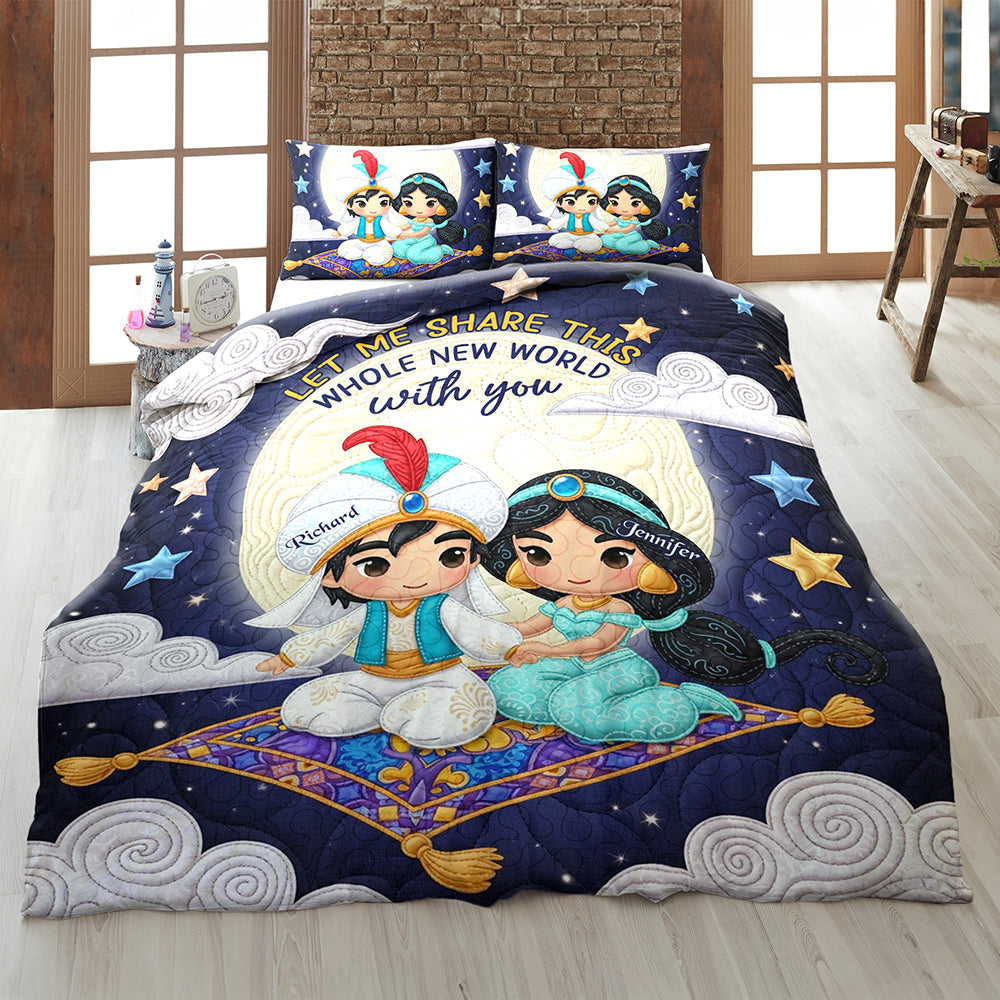 Couple Quilt Bed Set - Personalized Gifts For Couple 01toqn230625-Homacus