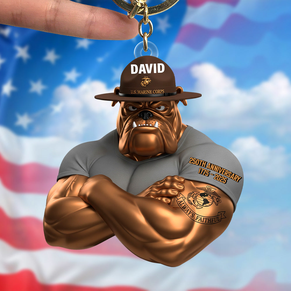 Anniversary Keychain - Personalized Gifts For Soldier 02natn040725 NV-Homacus