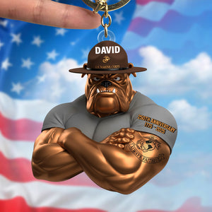 Anniversary Keychain - Personalized Gifts For Soldier 02natn040725 NV-Homacus