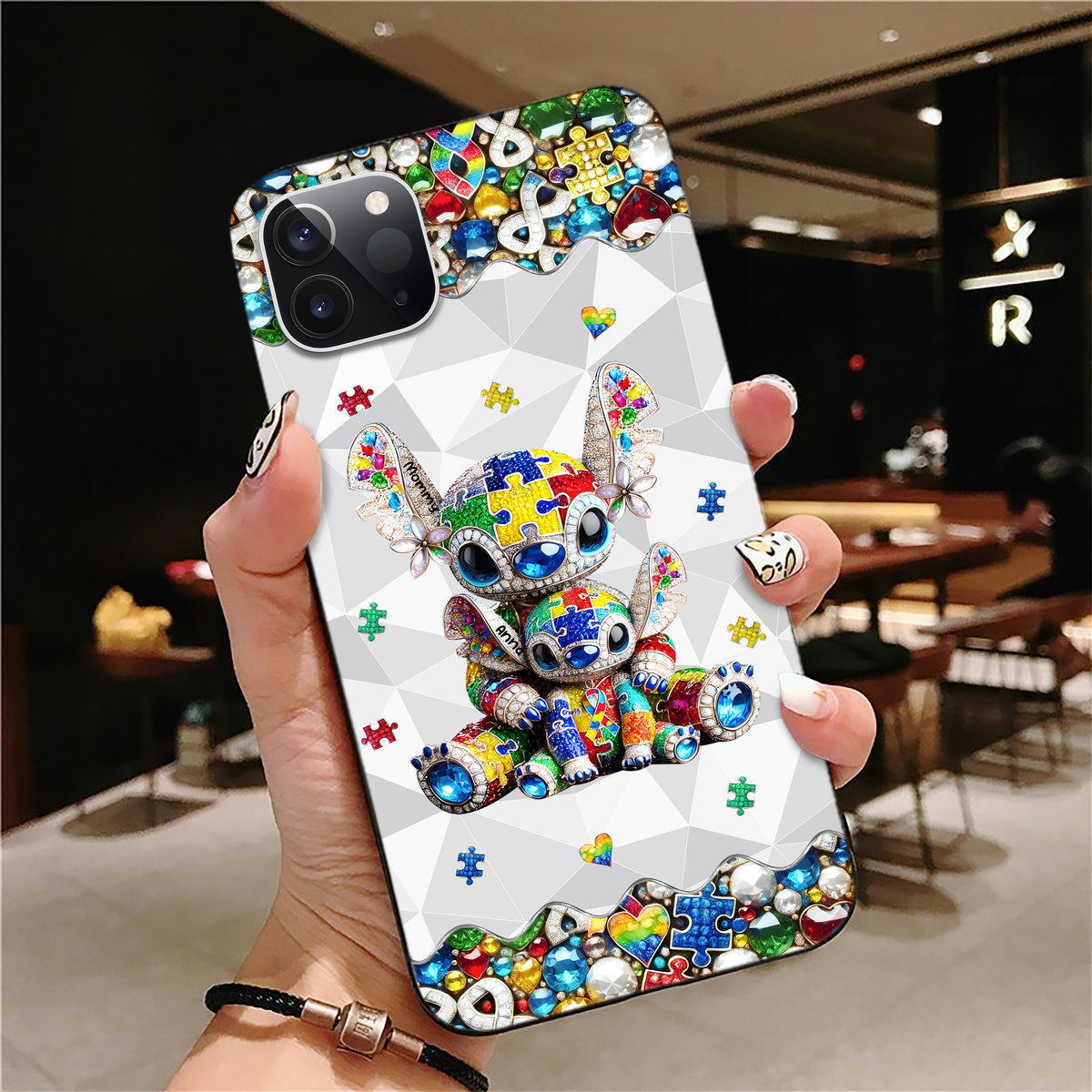 Personalized Gifts For Autism Mom Phone Case, Cute Character 01TGMH210325-Homacus