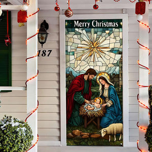 Jesus Door Cover Holy Night Christ Born 02HULU090924-Homacus