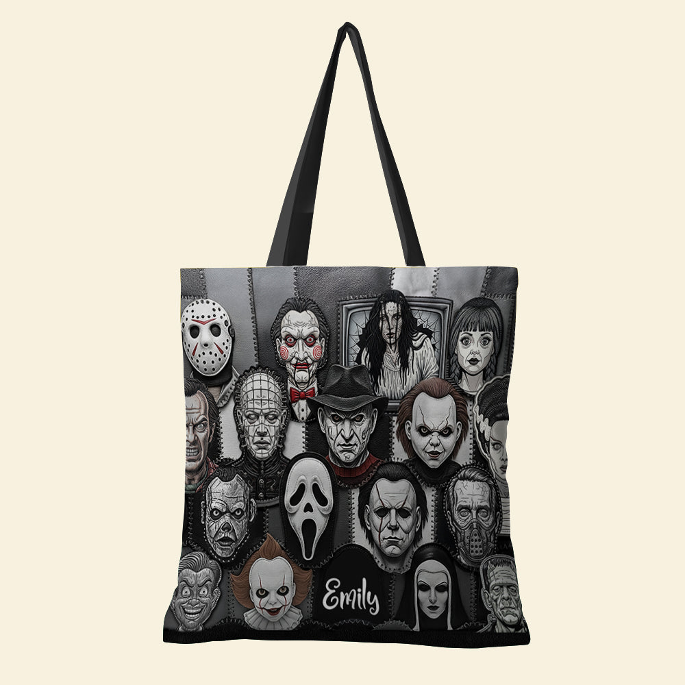 Horror Patches Tote Bag, Personalized Gifts For Horror Movie Fans 06qhqn080825-Homacus
