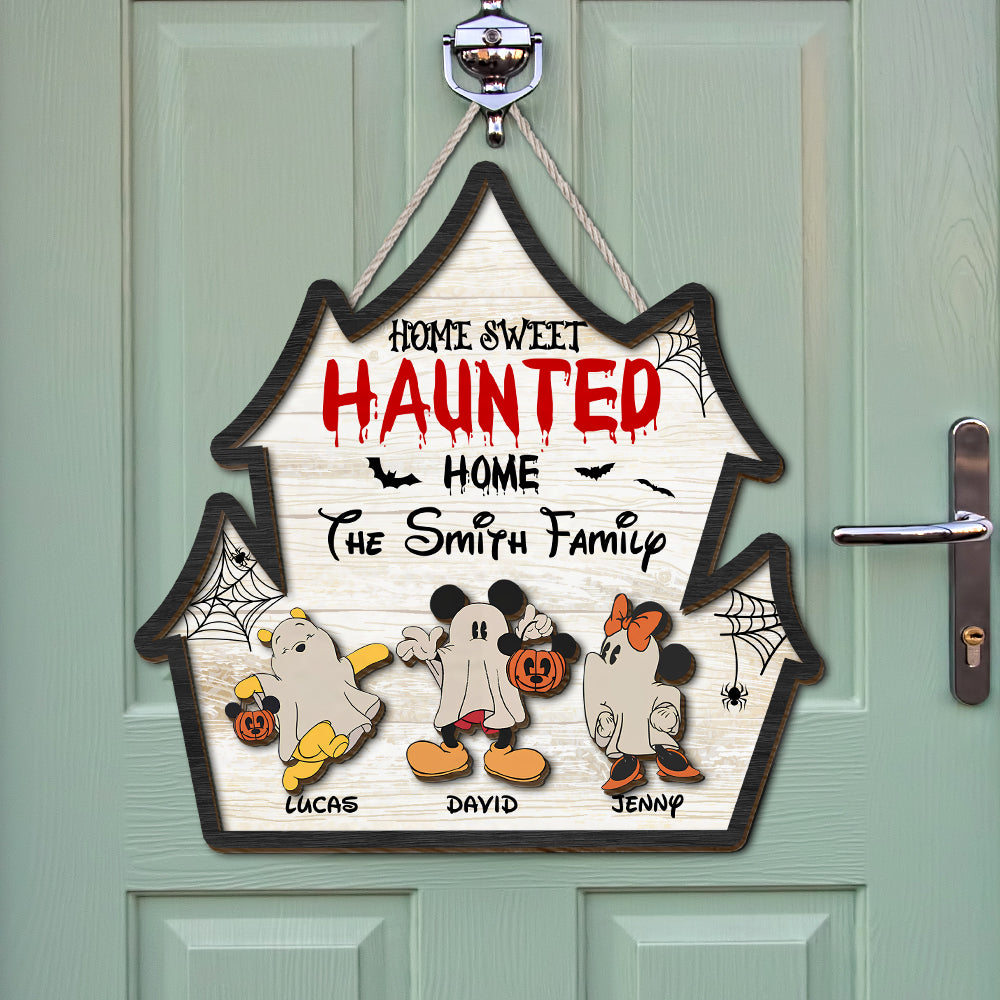 Personalized Gifts For Family Wood Sign 01xqtn150724 Halloween Party Boo Ghost Scary-Homacus