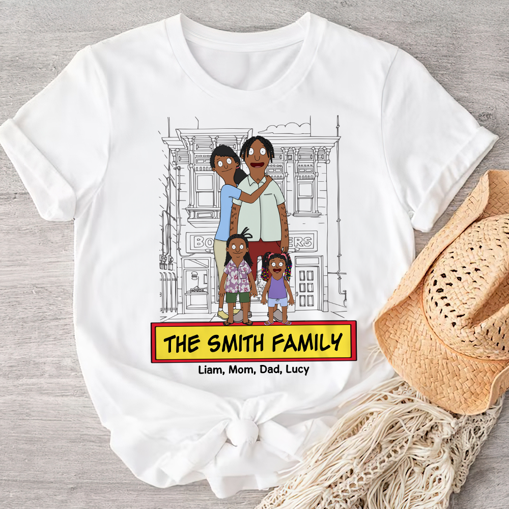 Personalized Gifts For Family Shirt Cartoon Family 05ACPU120225HG-Homacus