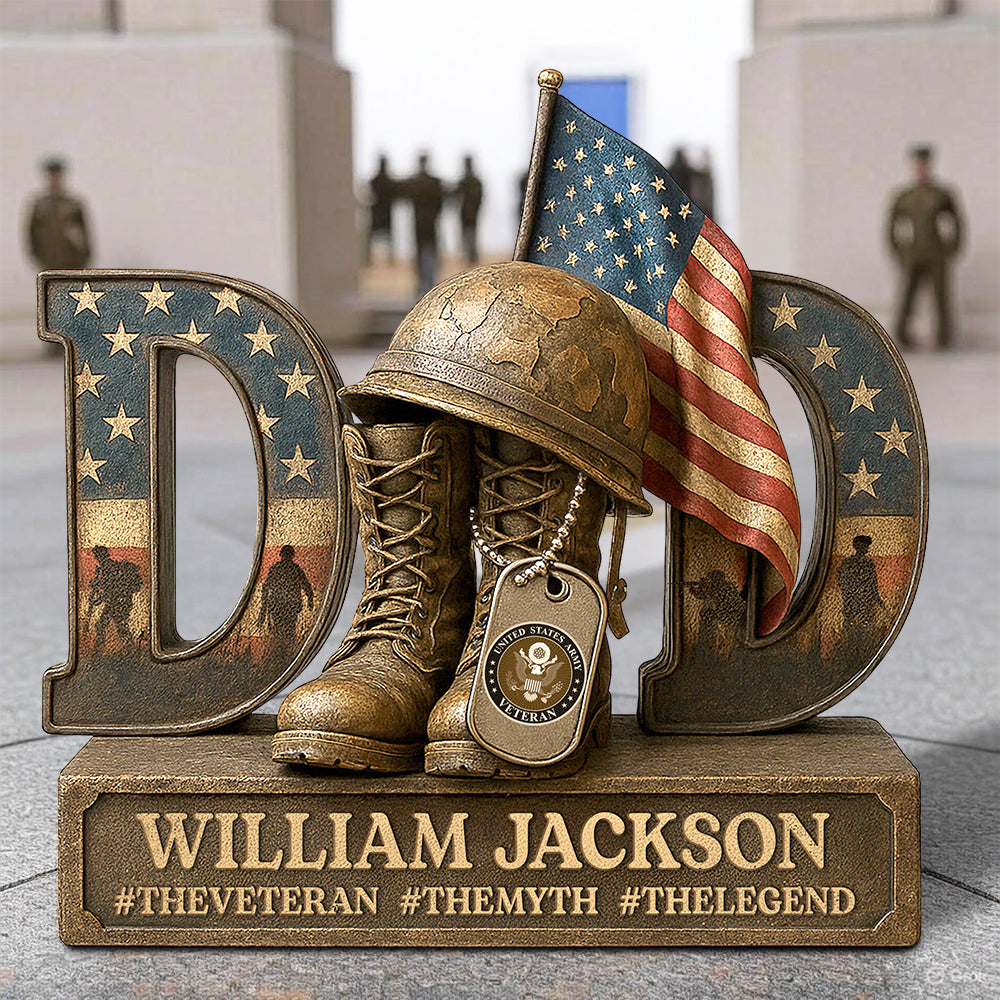 Veterans Military Acrylic Plaque- Personalized Gifts For Dad 05xqdt290425