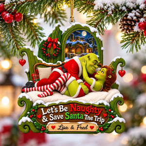 Naughty Little Love Christmas Ornament - Personalized Gifts For Couple 08OHQN170926