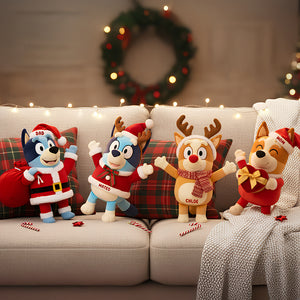 Happy Santa Christmas Pillow Personalized Gifts 06PADT101125-Homacus