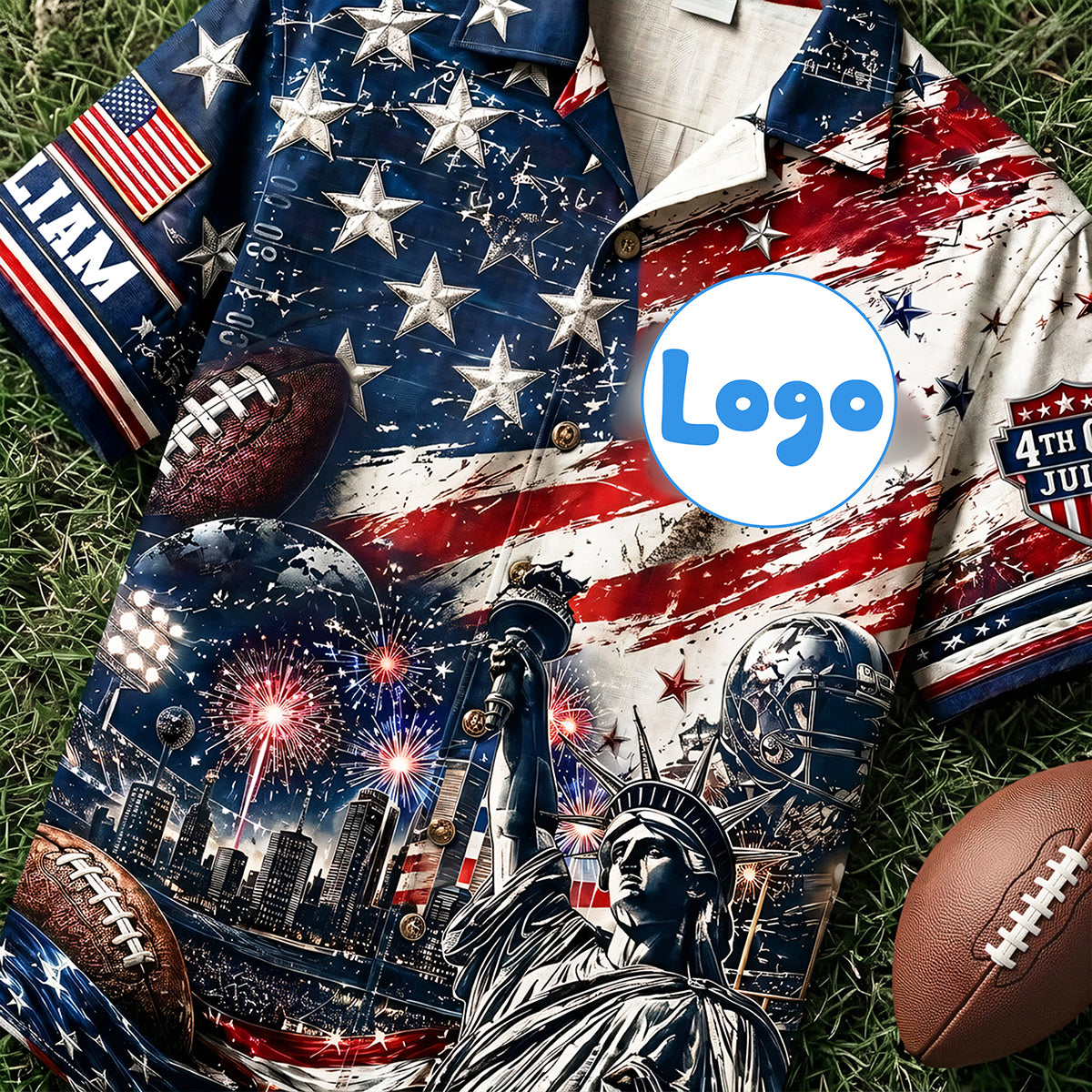 Proud American Hawaiian Shirt - Personalized Gifts For Sport Lovers 04pata090626-Homacus