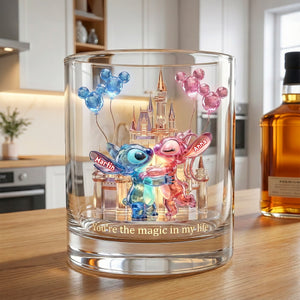 Romantic Couple Round Glass - Personalized Gifts For Couple 06ohmg221225-Homacus