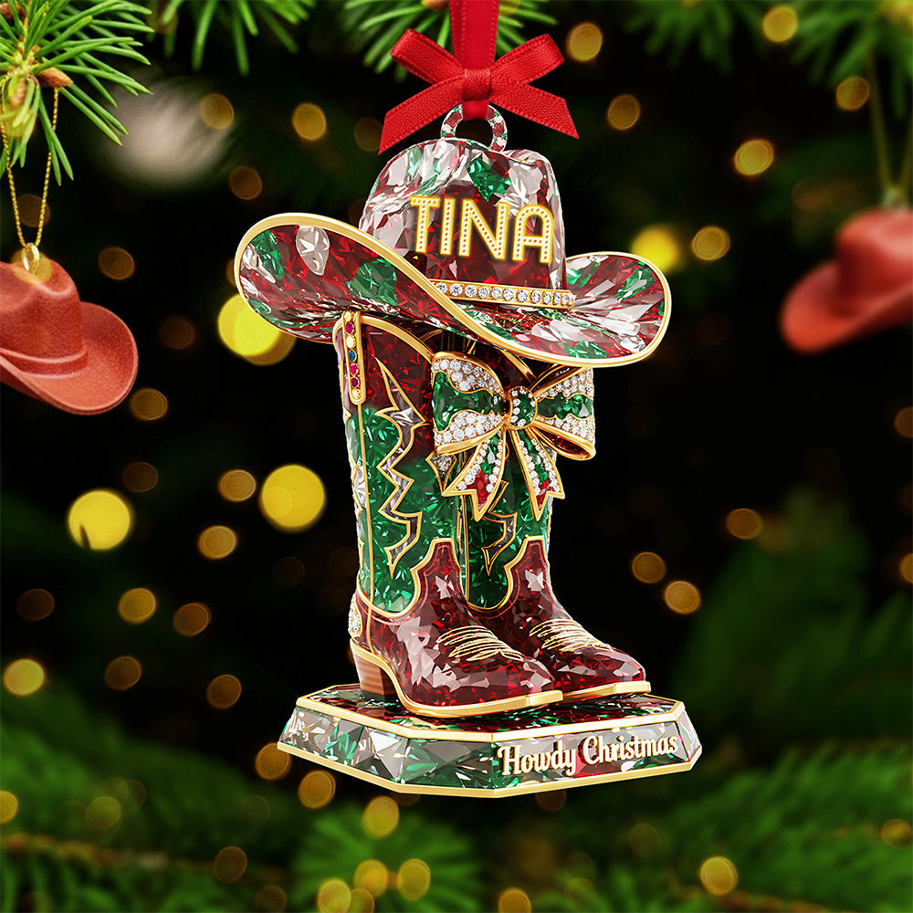 Personalized Gifts For Cowboy Christmas Ornament 04kita220925-Homacus