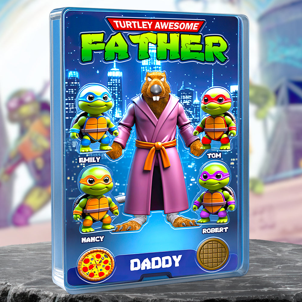 Turtle Daddy Acrylic Plaque Personalized Gifts For Dad 03HUDT290425-Homacus