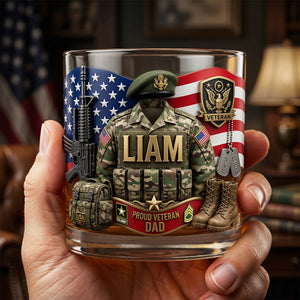 Honor the Sacrifice Drinking Glass - Personalized Gifts For Veteran Dads 04tyta260526-Homacus
