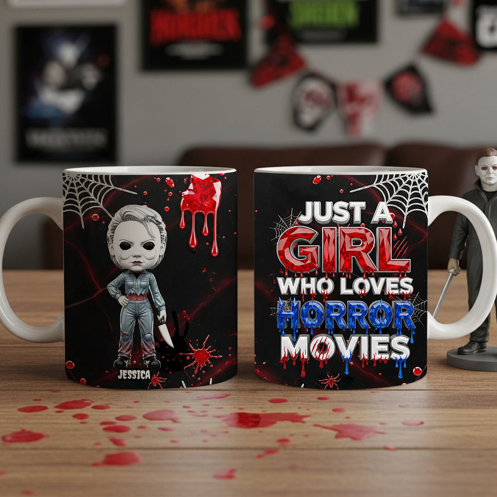 Horror Girl Mug Personalized Gifts For Movie Fans 02OHTN270825-Homacus